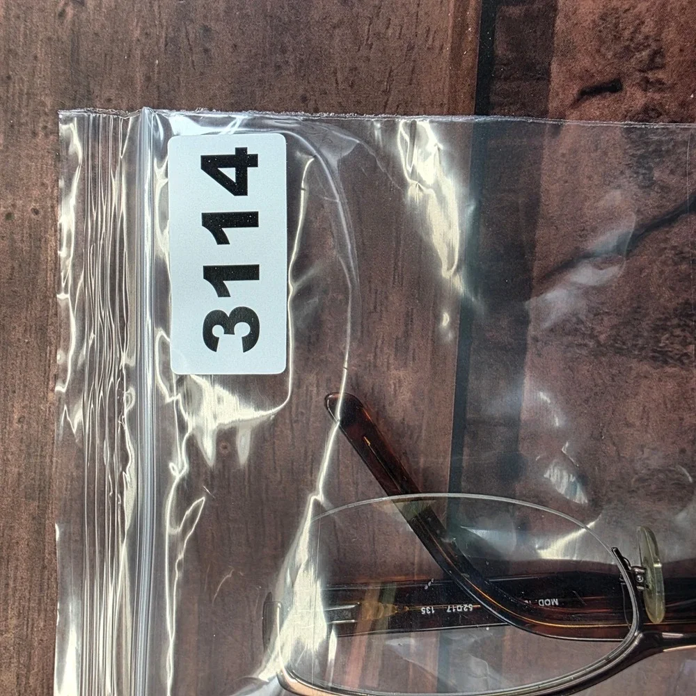 Versace MOD 1099‎ 1013 Brown Tortoiseshell Half Rim Eyeglasses 52-17-135 Italy
